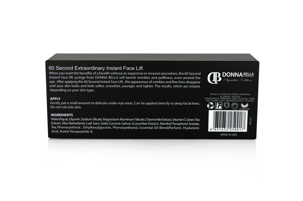 60 Second Extraordinary Instant Face Lift Donnabellaluxuryskincare